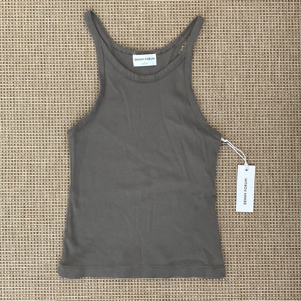 Denim Forum | ribbed tank • S